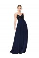 Sweetheart High Neck Sequin Top Long Chiffon Cocktail Dress