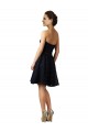 Classic Knee Length Lace Cocktail Dress with Notched Neckline