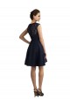 Short V-Neck Lace Cocktail Dress with Illusion Back