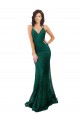 Sleek Black Tie Fishtail Shaped Long Lace Cocktail Dress