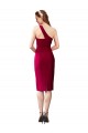 One Shoulder Short Crepe Cocktail Dress