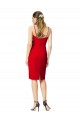 Sleeveless Cocktail Length Sweetheart Neckline Crepe Cocktail Dress
