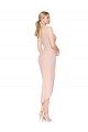 Short Knee Length Crepe Cocktail Dress