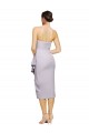 Short Strapless Crepe Cocktail Dress with Ruffles
