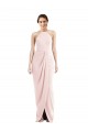 Halter Draped Tulip Skirt Cocktail Dress