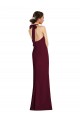 Tie Halter Open Back Trumpet Cocktail Dress