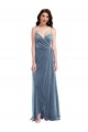 Velvet Wrap Cocktail Dress with Pockets