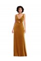 Twist Front Cutout Velvet Cocktail Dress with Pockets