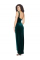 One Shoulder Velvet Front Wrap Cocktail Dress 